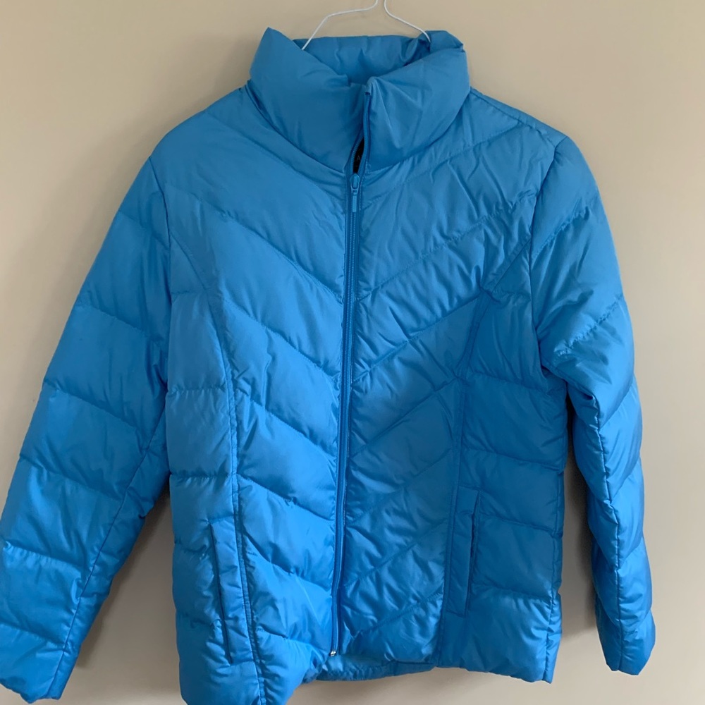 NWT Lands End Blue Puffer Jacket Small